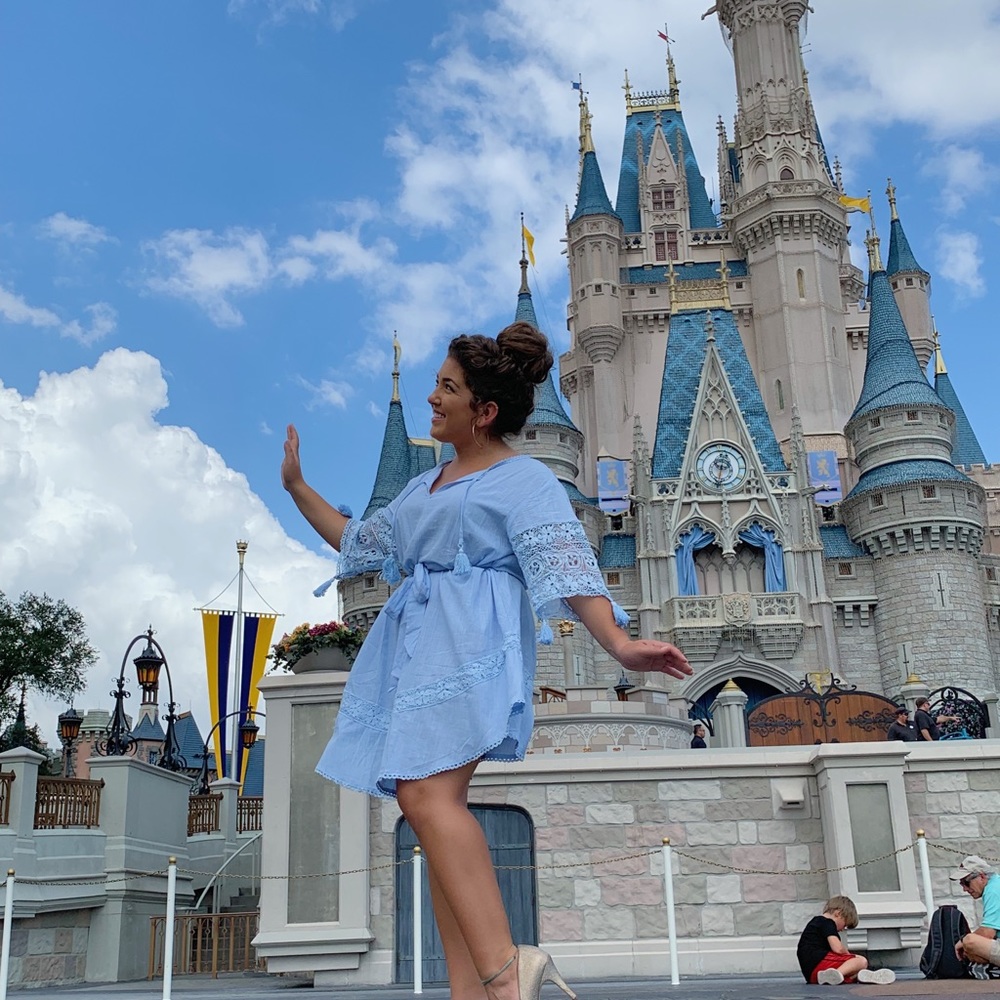Blue boho dress - Picture 1 of 2